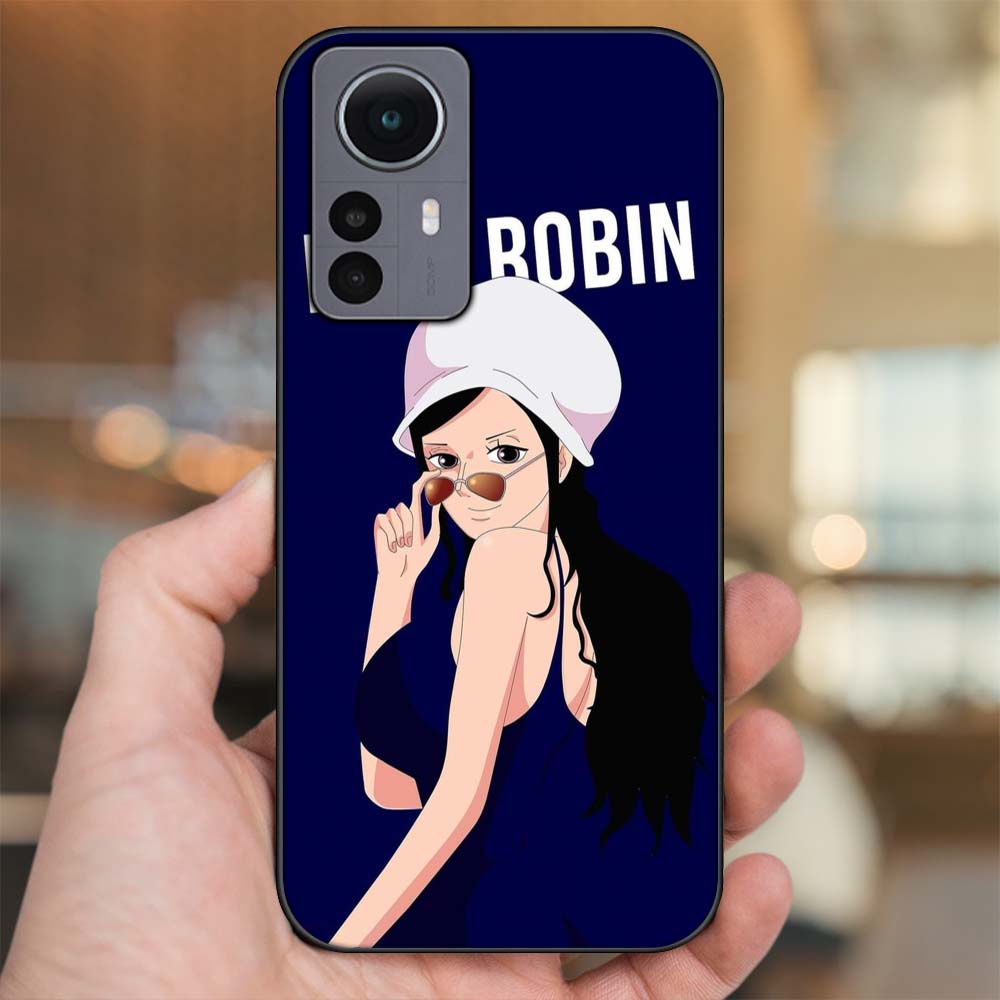 Ốp lưng Xiaomi 12 Pro 5G viền đen in hình Nico Robin One Piece Đảo Hải Tặc