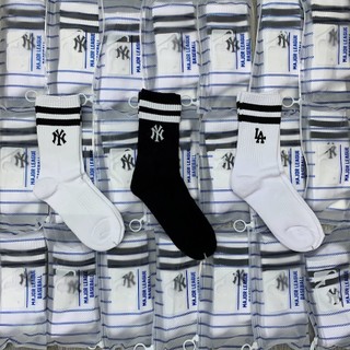 [HÀNG CHÍNH HÃNG] Vớ MLB cổ cao Two Line Small Logo