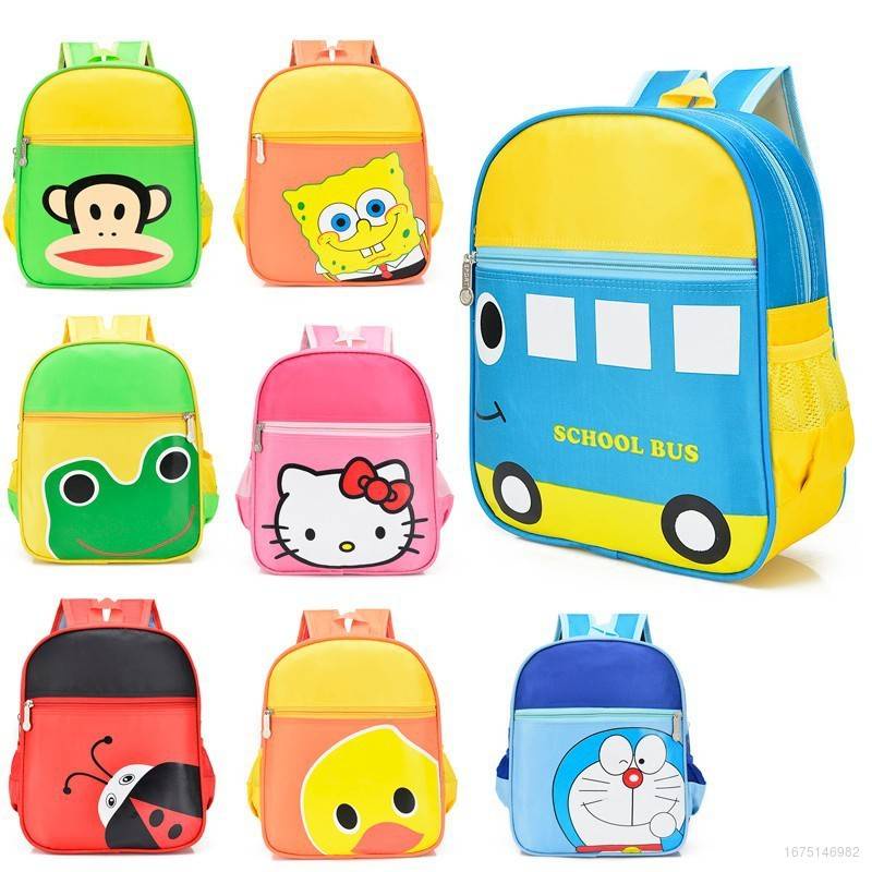 Balo Đi Học Cỡ Lớn Thoáng Khí Chống Thấm Nước In Hình Doremon Hello Kitty Thời Trang Cho Bé Mẫu Giáo
