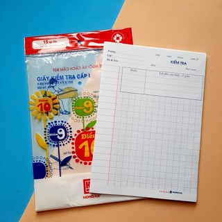 Giấy kiểm tra 4 ô li
