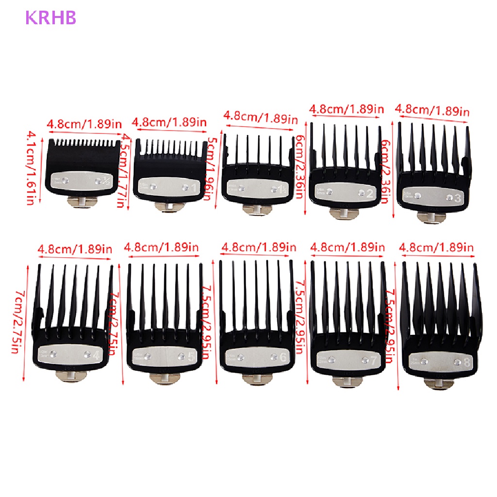 Set 10 Lược Giới Hạn Thay Thế Cho Tông Đơ Cắt Tóc Mới