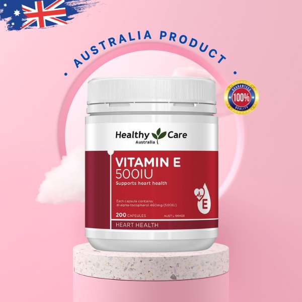 Viên uống bổ sung Vitamin E Healthy Care 500IU 200 viên của Úc