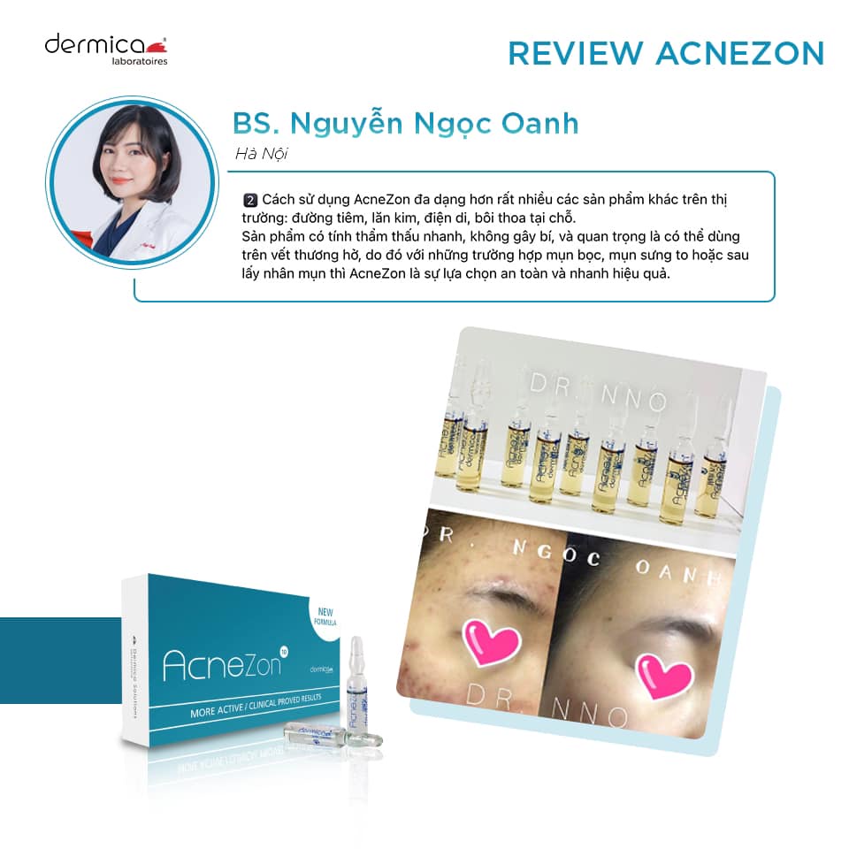 Tinh chất cho da mụn AcneZon Dermica Thụy Sĩ