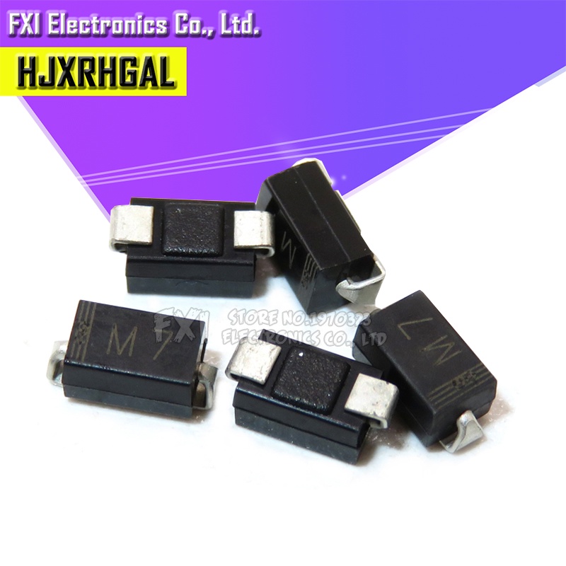 100 CHIẾC 1N4007 SMD DIODE M7 1A 1000V IN4007 Diode chỉnh lưu Mới ❈ ❈ ❈ ❈
