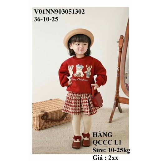 Sét áo nỉ và chân váy dạ QCCC