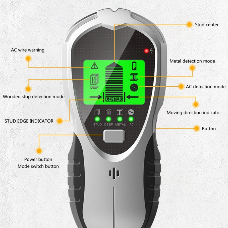 Máy Quét Tường Đa Năng 4 Trong 1 Tích Hợp Màn Hình LCD