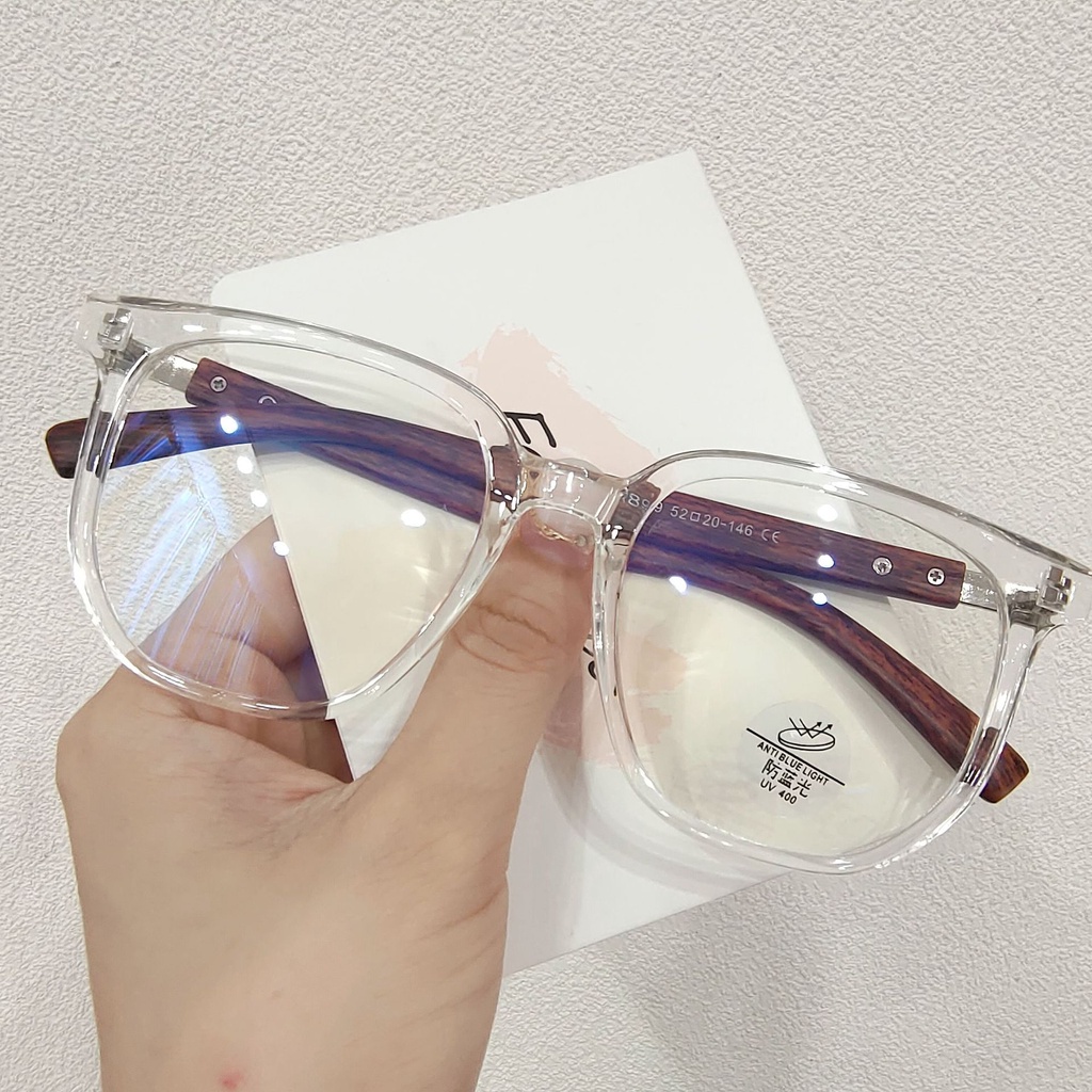 Gọng Kính TR90 Bằng Gỗ Chống Ánh Sáng Xanh Phong Cách Hàn Quốc Dành Cho Nam Và Nữ