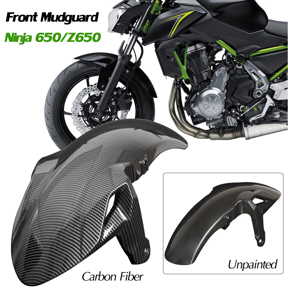 FENDER Tấm Chắn Bùn Bảo Vệ Bánh Xe Trước Ljbokoall Z650 Cho Kawasaki Ninja 650 2017 2018 2019 2020 2