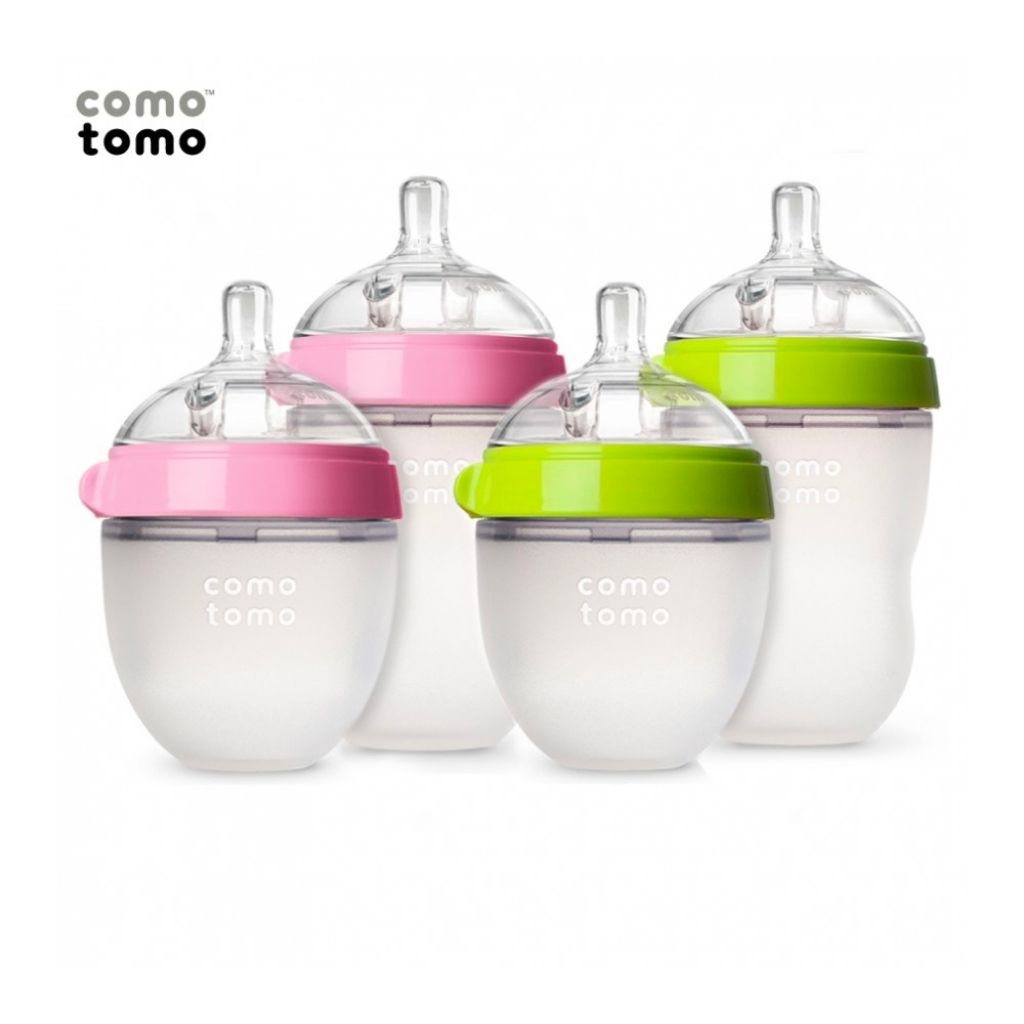 Bình Sữa Comotomo Chất Liệu Silicone Cao Cấp, Mềm Mại Cho Bé