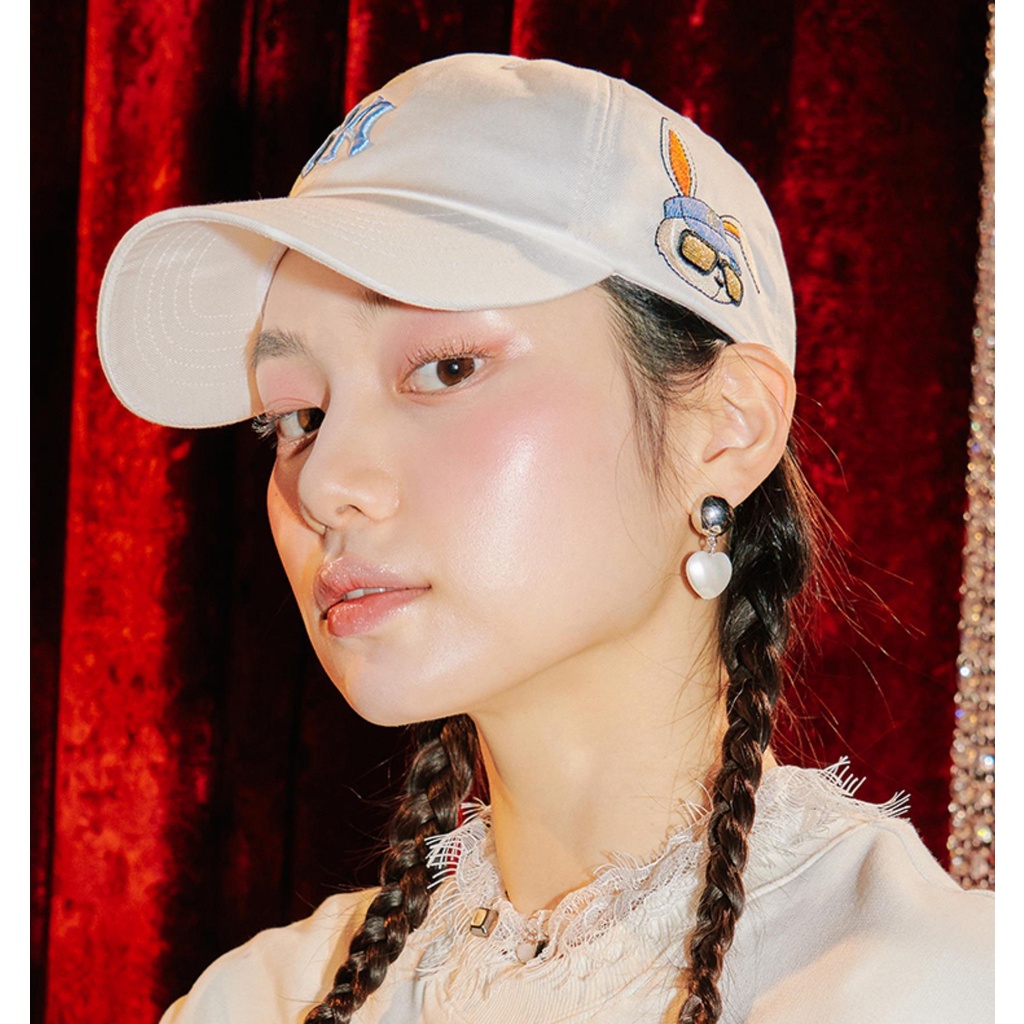 Mũ Lưỡi Trai Cotton Thêu Hình Thỏ Phong Cách Hiphop Thời Trang Mùa Hè Mới