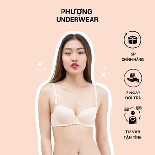 Áo ngực mút mỏng có gọng thun lạnh màu trơn nâng ngực tự nhiên