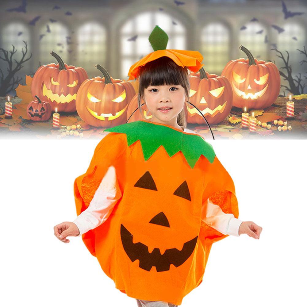 Bộ Đồ Mềm Mại Thoải Mái Hình Bí Ngô Halloween Kèm Giày Và Mũ