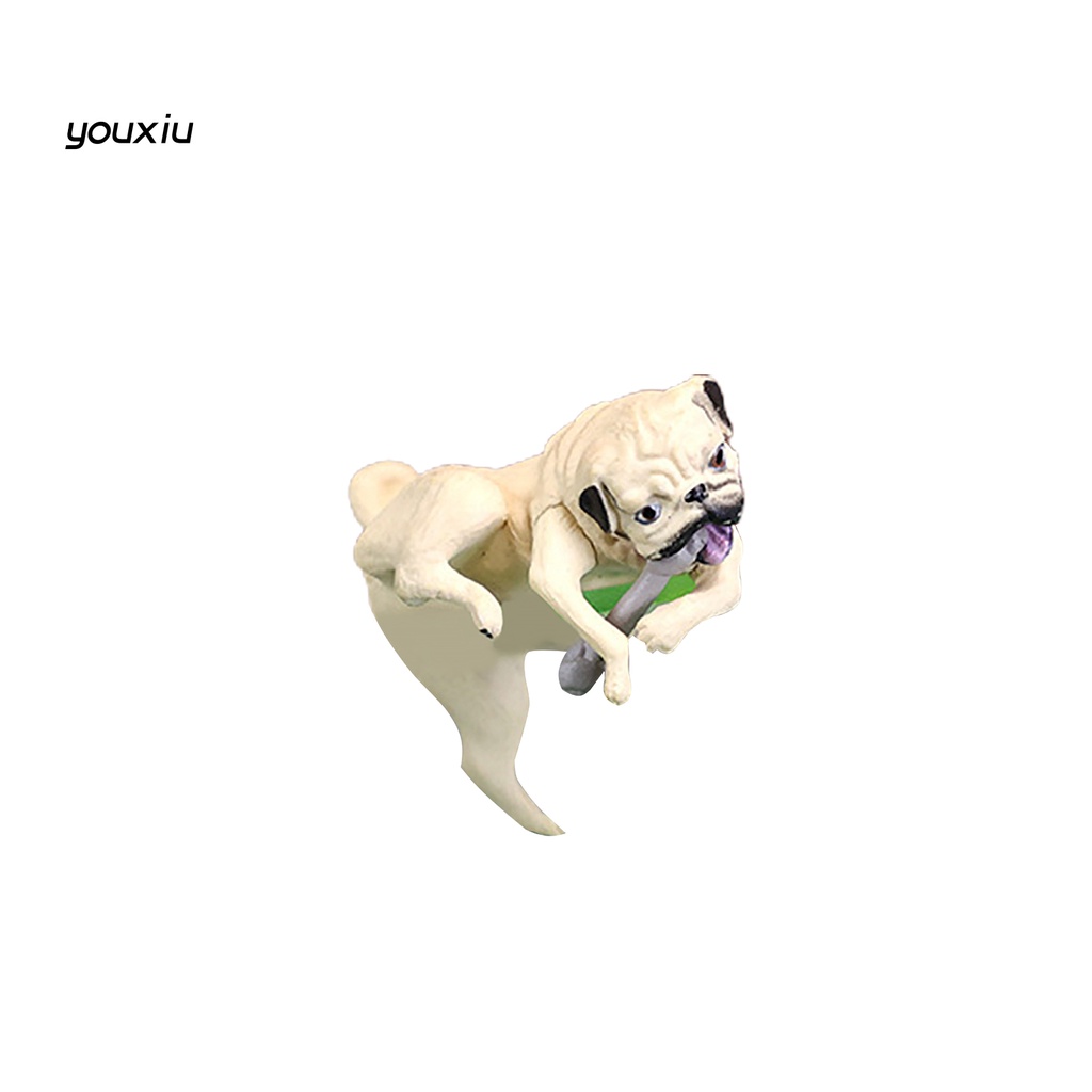 Chú Chó Pug Hoạt Hình Bằng Nhựa Resin Siêu Bền Treo Trang Trí Bể Cá