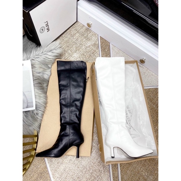Boot đùi cao gót Mai Phương Bùi xẻ khoá sau 7p fullbox