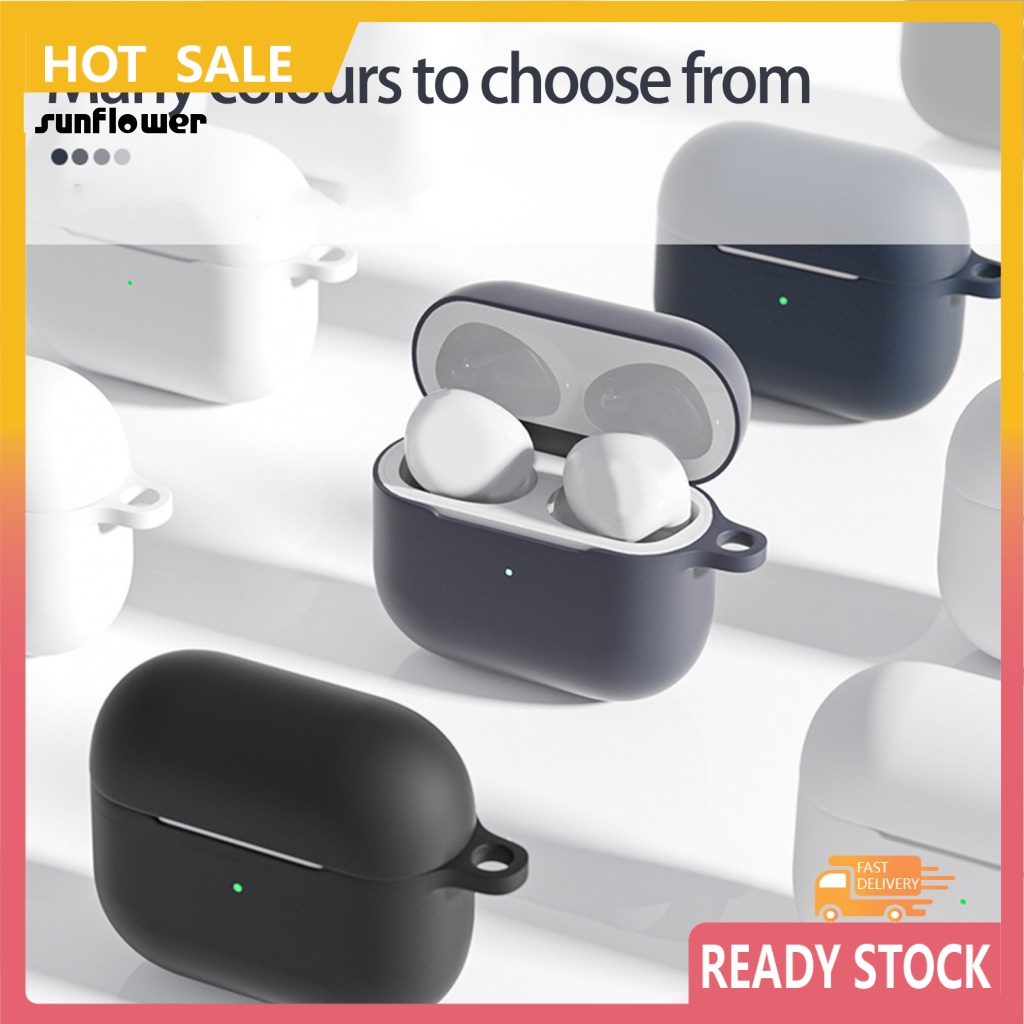 Bộ vỏ bảo vệ hộp sạc tai nghe LENOVO bằng silica gel chống thất lạc thích hợp cho Airpods 3