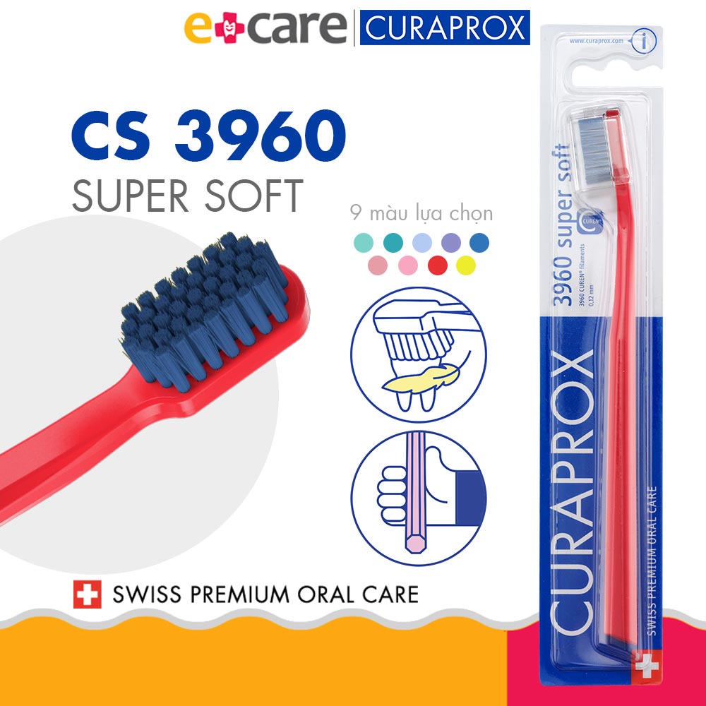 Bàn chải răng siêu mềm Curaprox CS 3960 Super Soft Thụy Sĩ