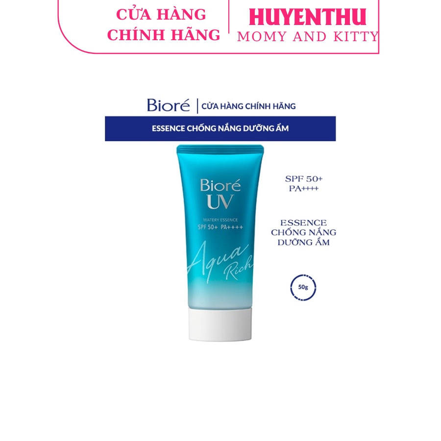 CHỐNG NẮNG MÀNG NƯỚC DƯỠNG ẨM BIORE UV AQUA RICH WATERY ESSENCE SPF50+, PA++++