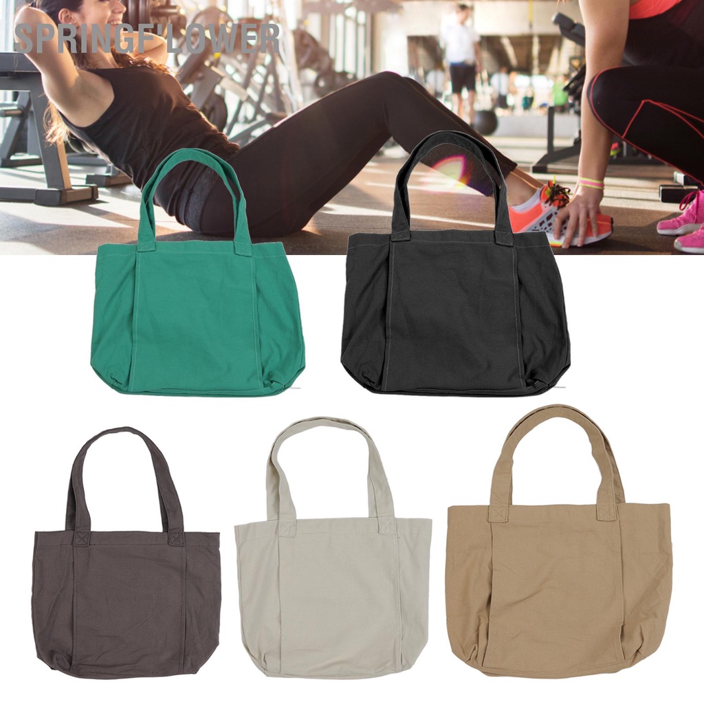 SpringF'lower Túi tote Yoga đựng thảm tập yoga di động dung lượng lớn cho văn phòng luyện Du lịch thể dục bãi biển