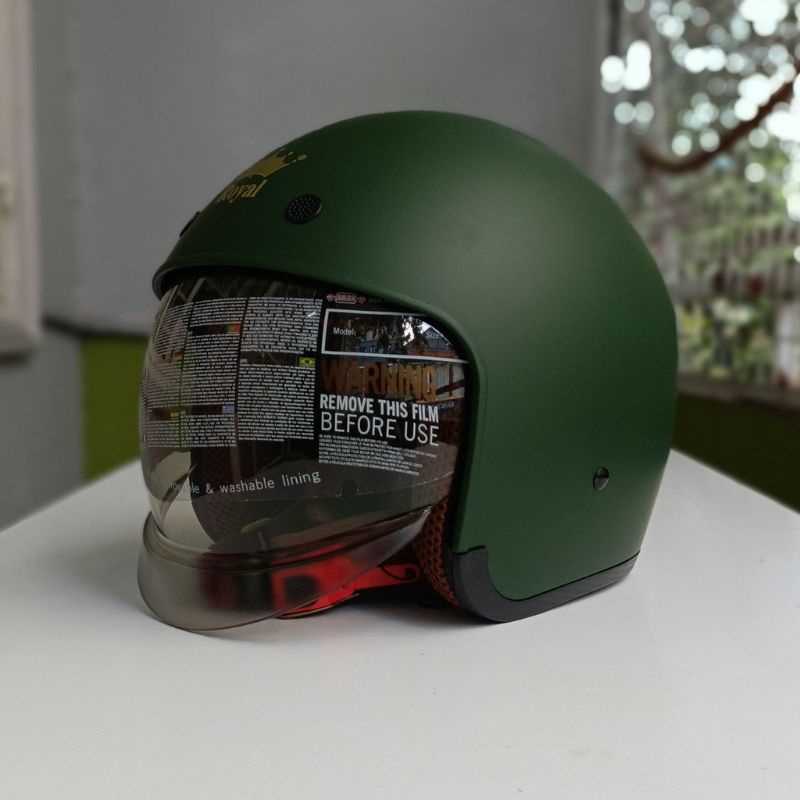 Nón 3/4 kính âm royal m139 an toàn chắc chắn