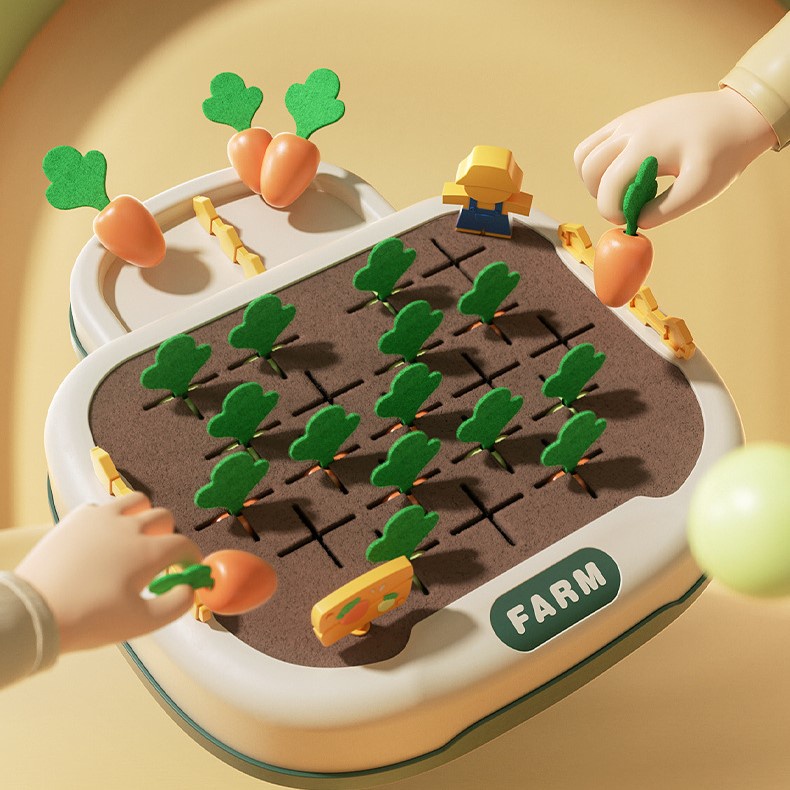 Đồ Chơi Giáo Dục Trẻ Em Sớm Montessori Kích Thích Tư Duy Tính Toán Bằng Trò Chơi Kéo Củ Cải-Cân Đo Cà Rốt