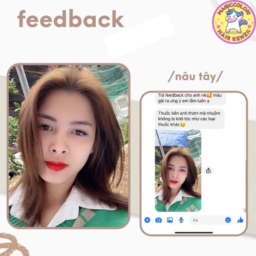 Thuốc Nhuộm Tóc Màu NÂU TÂY Không Tẩy Lên Từ Nền 5 Tặng Oxi Găng Tay Mũ Chùm Kenzii