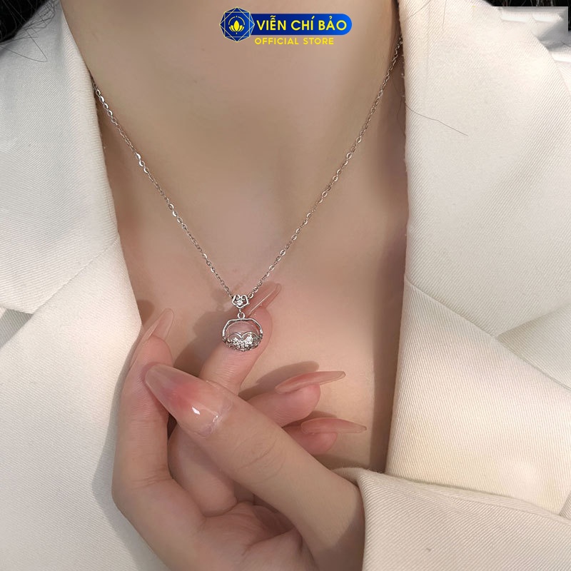 Dây chuyền bạc nữ trường mệnh NEW chất liệu bạc 925 thời trang phụ kiện trang sức Viễn Chí Bảo D000520