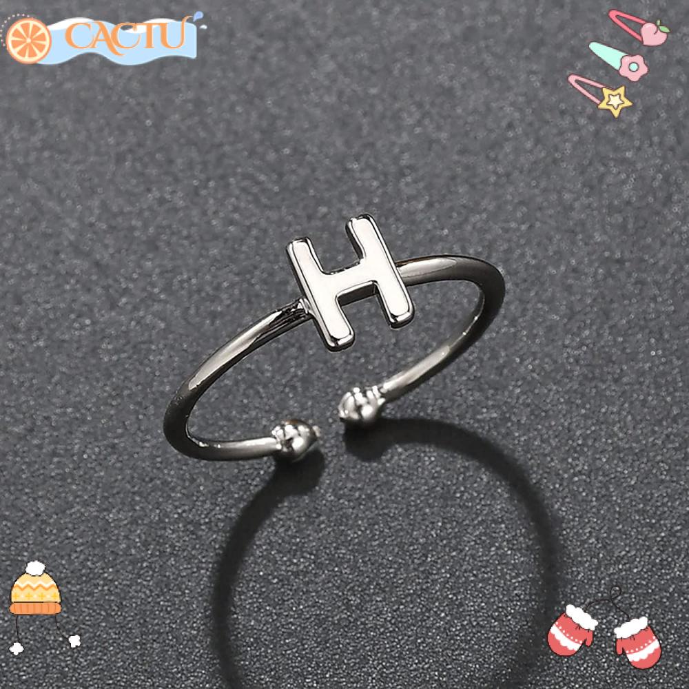 Nhẫn Cưới 26 Chữ Cái Tối Giản Có Thể Điều Chỉnh