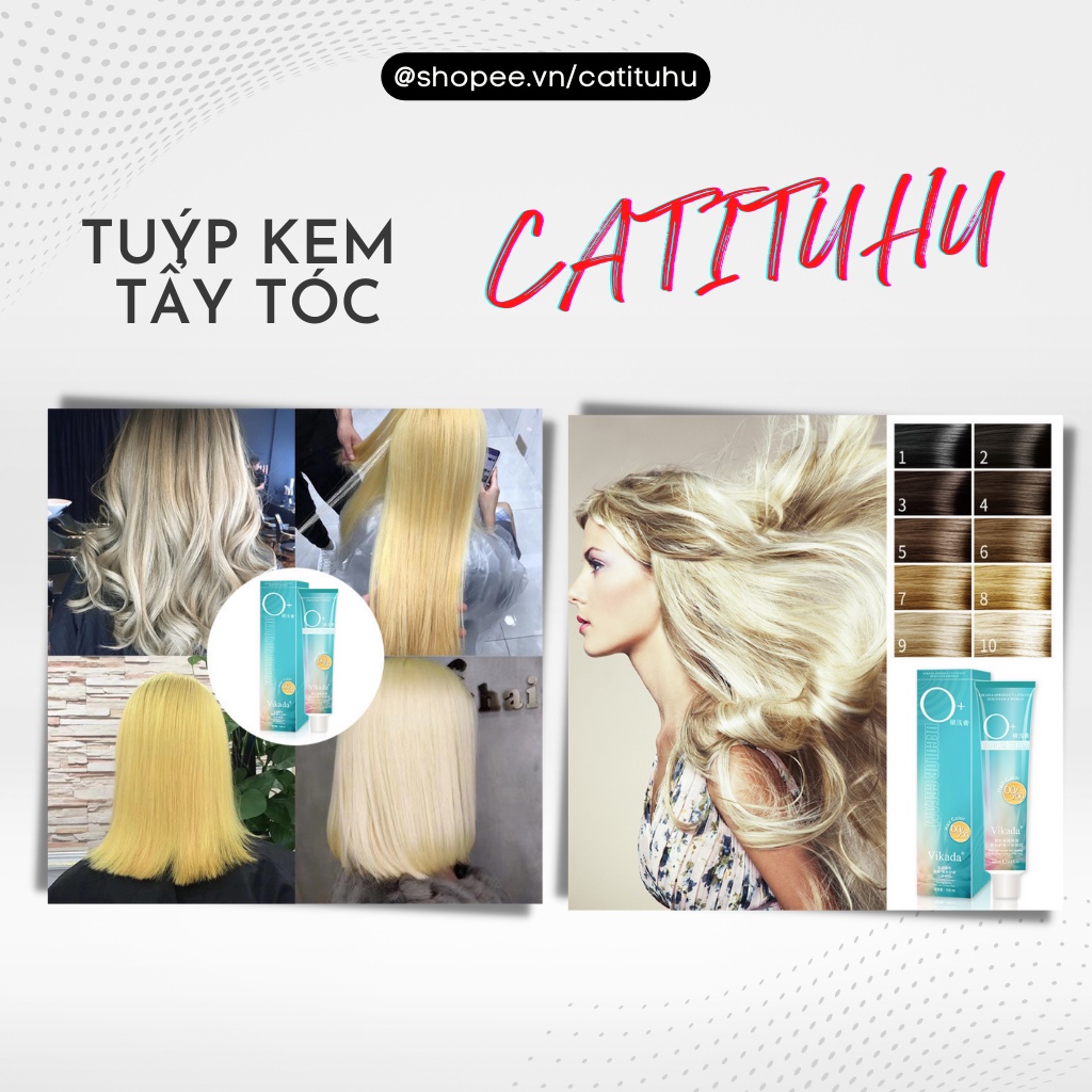 Tẩy tóc Nâng tông không mùi không xót tẩy 1 lần lên tông 9