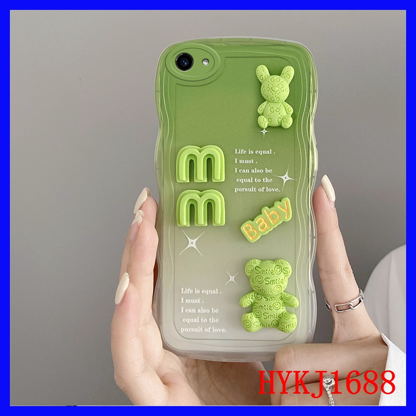 Ốp Lưng silicone tpu Họa Tiết Gợn Sóng 3d Cho OPPO A59 F1S