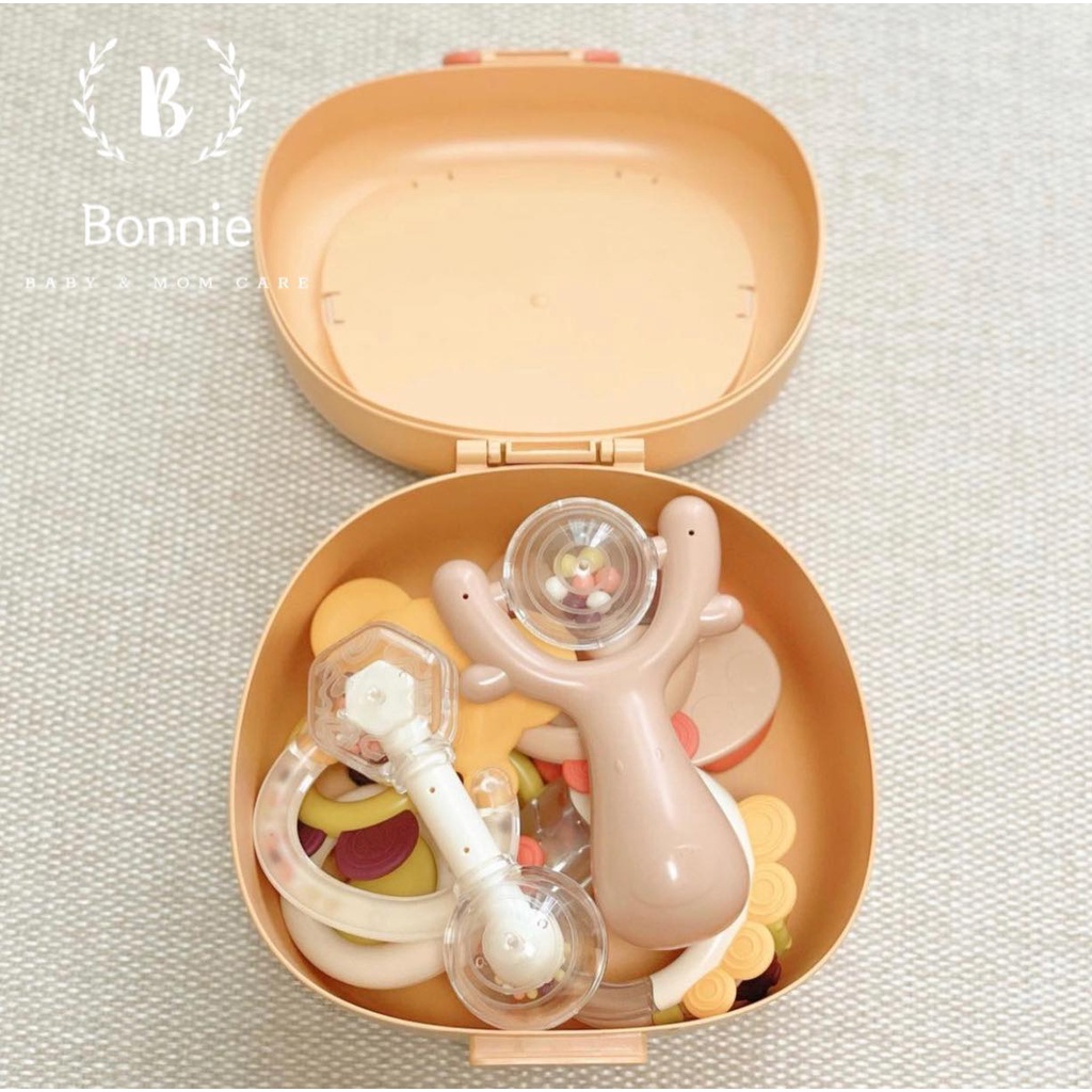 Bộ đồ chơi xúc xắc kiêm gặm nướu Happy Play Korea cho bé