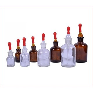 Chai thủy tinh nhỏ giọt nâu trắng 30ml 60ml 125ml- Chai công tơ gút đựng hóa chất, tinh dầu, serum...