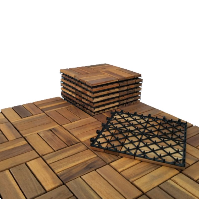 Ván sàn gỗ keo 12 nan  tự lắp , dùng lót phòng khách ,spa, sân thượng , ban cong  . chống trơn. Hang chat luong cao