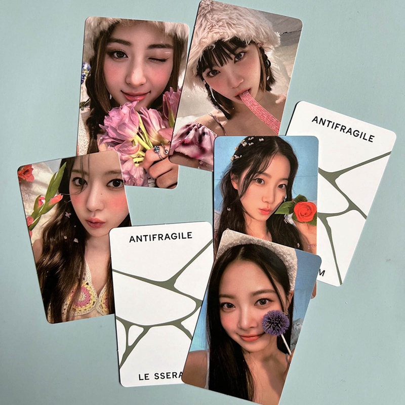 Set 5 Tấm Ảnh Lomo Card LE SSERAFIM ANTIFRAGILE Nhóm Nhạc Kpop