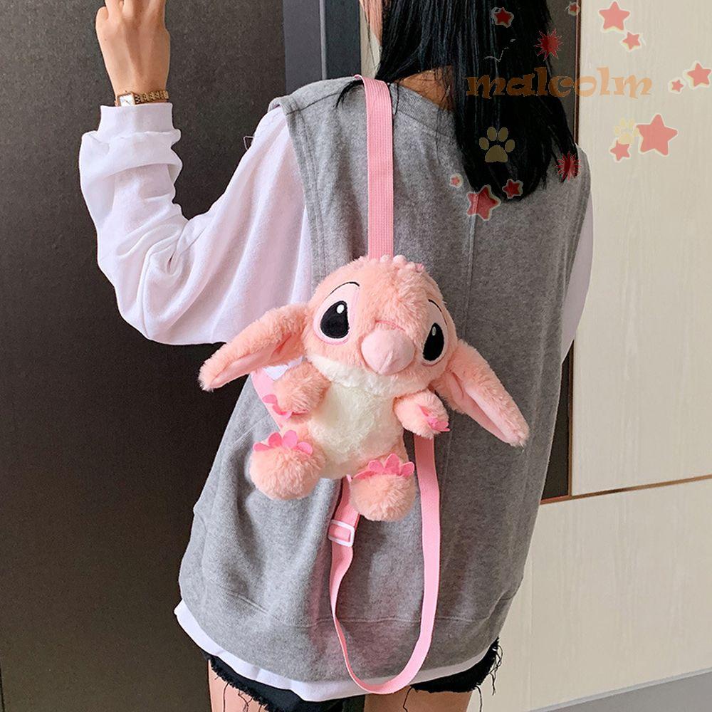 Ba Lô Hình Stitch Nhồi Bông Dễ Thương Sức Chứa Lớn Cho Bé Gái