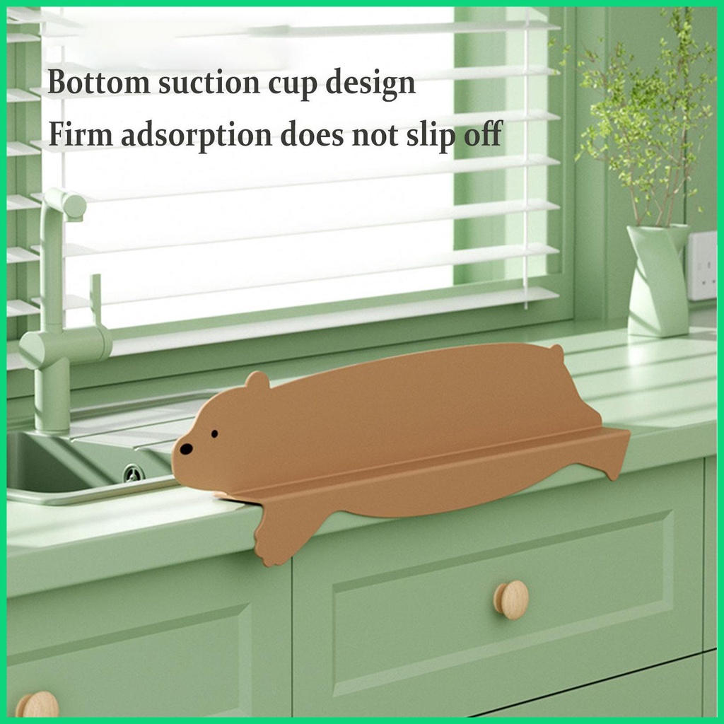 Tấm Chắn Bắn Nước Bằng Silicon Hình Gấu Hoạt Hình Gắn Bồn Rửa Chén / Nhà Bếp / Phòng Tắm