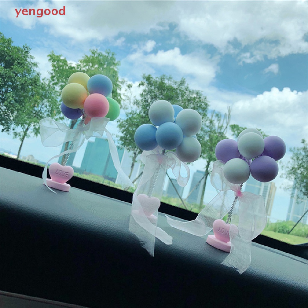 (YGD) Đồ Chơi Bong Bóng Lắc Lò Xo Trang Trí Bảng Điều Khiển Xe Hơi