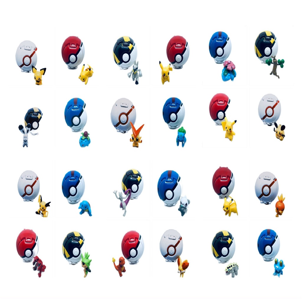 Quả Cầu Pokemon Đồ Chơi Độc Đáo Dành Cho Bé - Set Quả Bóng Pokemon 7cm Loại Tốt