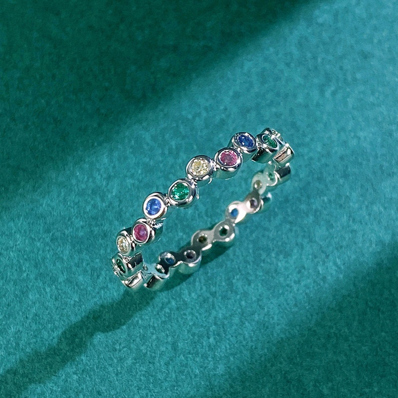 Nhẫn Kim Loại Đính Đá Zircon Phong Cách Hàn Quốc Sang Trọng Cho Nữ