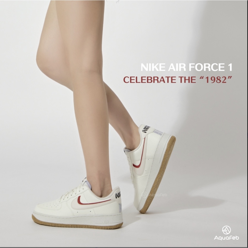 Giày Nữ Air Force 1 Chính Hãng 🔴SIMPLE SNEAKER🔴 Giày Sneaker AF1 Nữ Low 82 Sail Brown