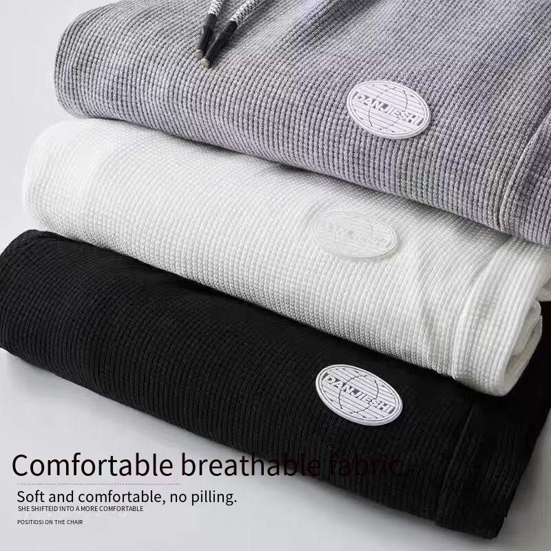 Quần Nỉ Dây Rút Lót Lông Cừu Thoải Mái Phong Cách Đường Phố Nhật Bản Cỡ Lớn M-5XL Cho Nam