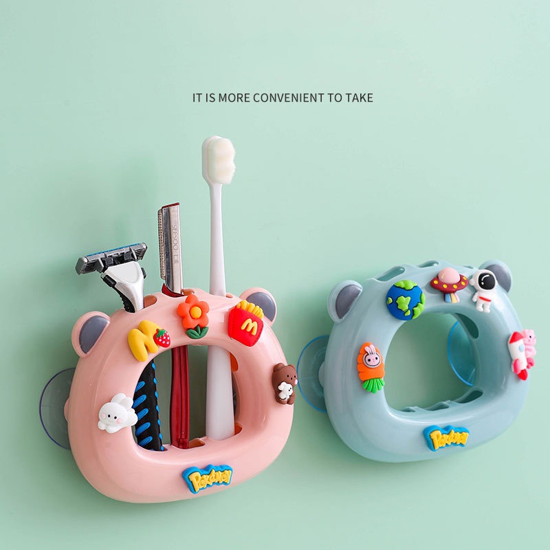 Giá Treo Bàn Chải Đánh Răng 3 In 1 KIỂU TRÒN