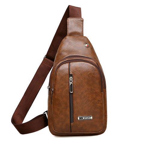 Túi Da Đeo Chéo Ngực Thời Trang Phong Cách Hàn Quốc Cho Nam