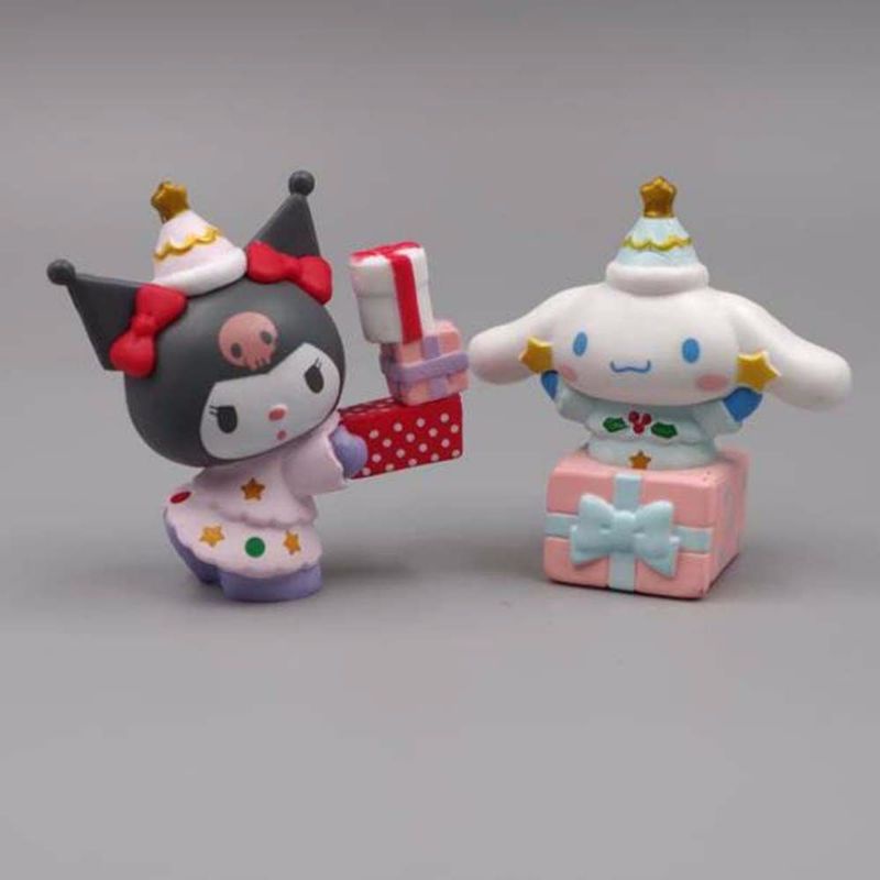 Hộp Mù Giáng Sinh An Lành Sanrio Hello Kitty Kuromi Cinnamorol Melody Purin