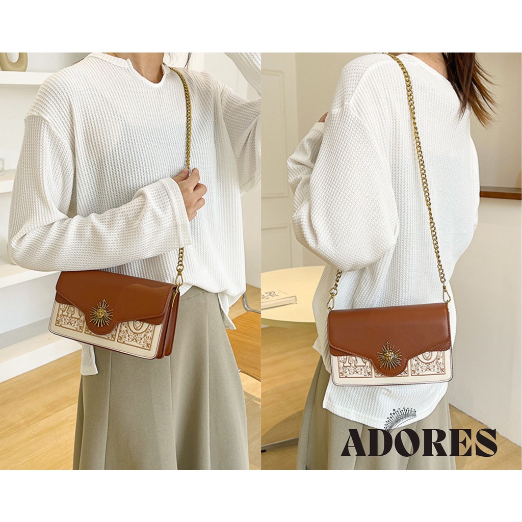 Túi xách nữ vintage thêu đeo chéo đeo vai Hàn Quốc B31