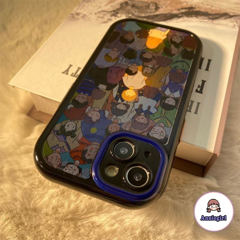 Ốp Điện Thoại TPU Mềm Chống Sốc Chống Dơ In Hình Bé Trai Bé Gái Hoạt Hình Cho IPhone 14 13 12 11 Pro Max 14 Pro Max