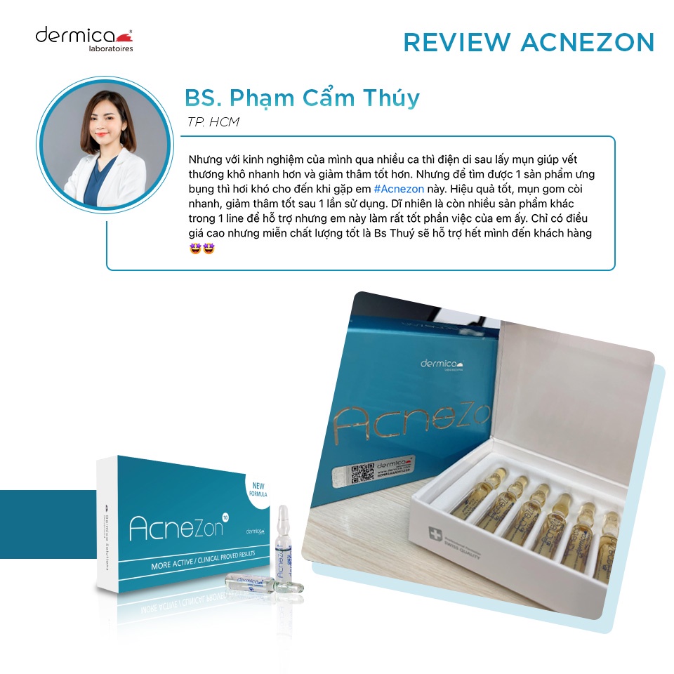 Tinh chất cho da mụn AcneZon Dermica Thụy Sĩ
