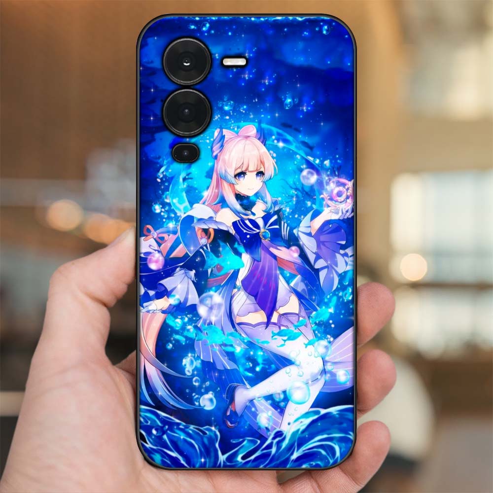 Ốp lưng Vivo V25 Pro viền đen in hình Sangonomiya Kokomi Genshin Impact