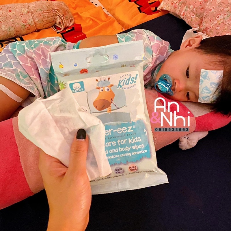 Giấy lau hạ sốt Fever-eez