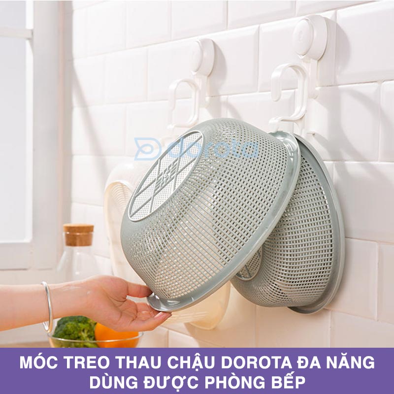 Móc treo thau chậu cao cấp DOROTA kệ gắn tường Washbasin Holder để các loại thau tắm tái sử dụng AW595