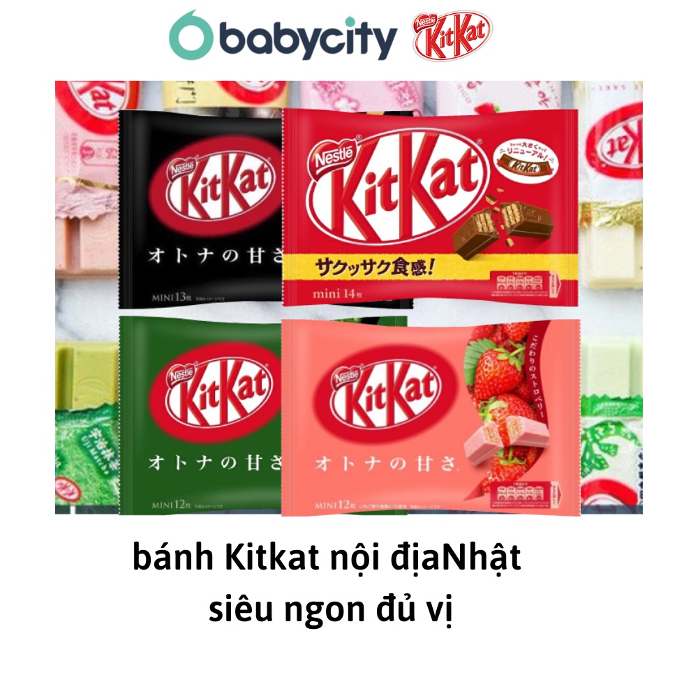 Bánh Kitkat Nestle Nhật đủ vị siêu ngon hàng nội địa Nhật Quy xốp Socola Hộp 12 cái (HSD T8/2023)